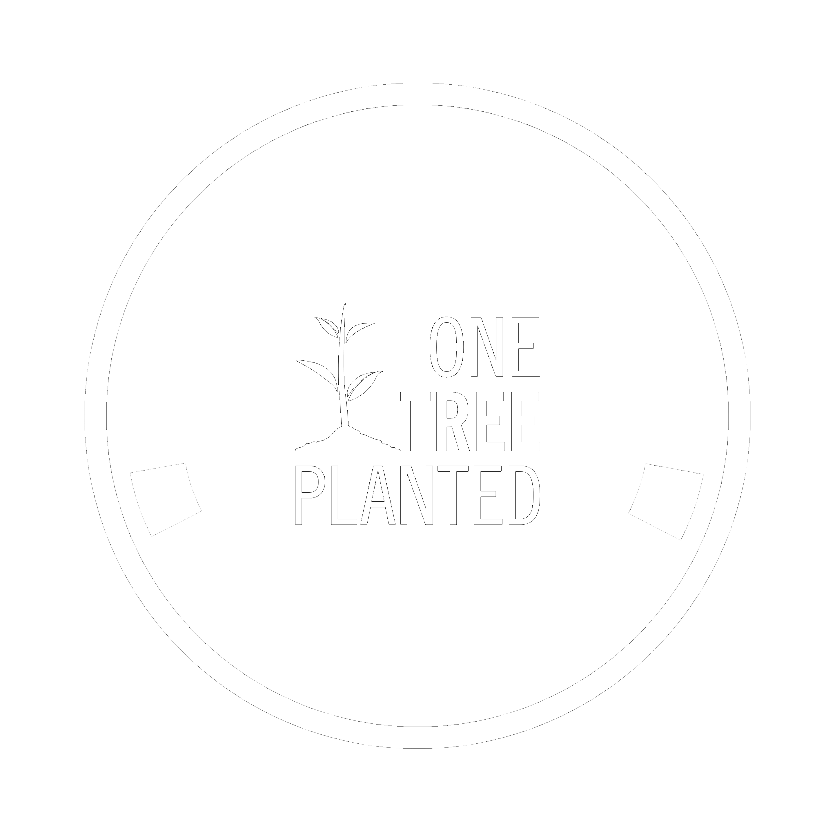 One Tree Planted Per Order - WHITE